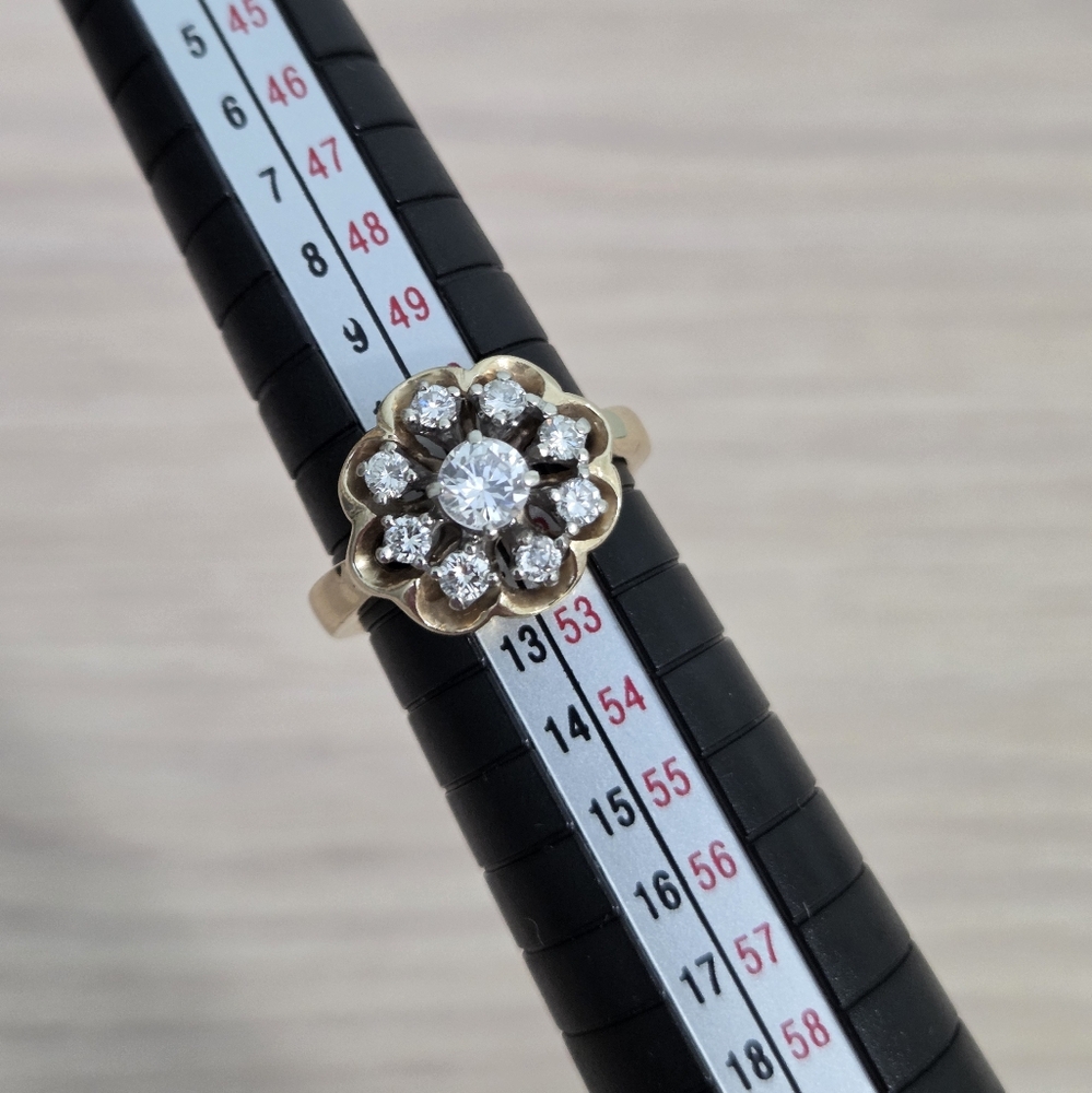 14k YG Diamond Ring